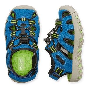 NEW Okie Dokie Boys Sandals. Blue with Black/Green details.  Size 9M.